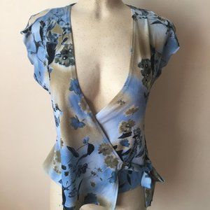 DYNAMITE WRAP AROUND TOP TIES AT LEFT SIDE SIZE S